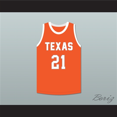 Alex Caruso 21 Texas D1 Ambassadors AAU Orange Basketball Jersey 2