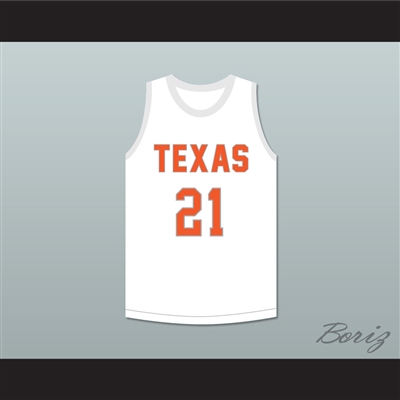 Alex Caruso 21 Texas D1 Ambassadors AAU White Basketball Jersey 2