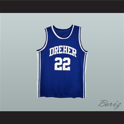 Alex English 22 Dreher High School Blue Devils Basketball Jersey