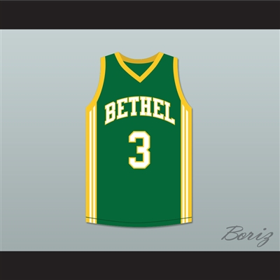 Allen Iverson 3 Bethel High School Bruins Green Basketball Jersey