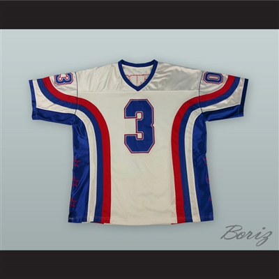 Allen Iverson 3 White Football Jersey