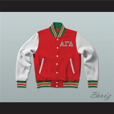 Alpha Gamma Delta Sorority Varsity Letterman Jacket-Style Sweatshirt