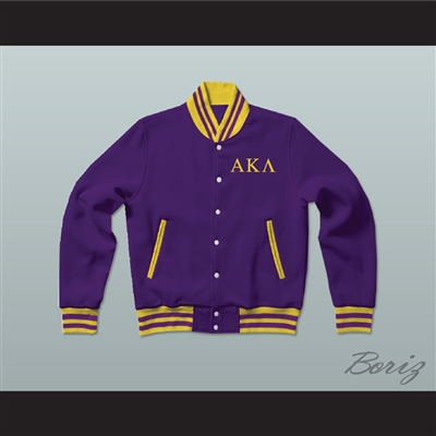 Alpha Kappa Lambda Fraternity Varsity Letterman Jacket-Style Sweatshirt