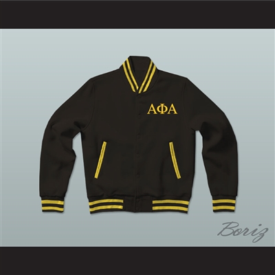 Alpha Phi Alpha Fraternity Varsity Letterman Jacket-Style Sweatshirt