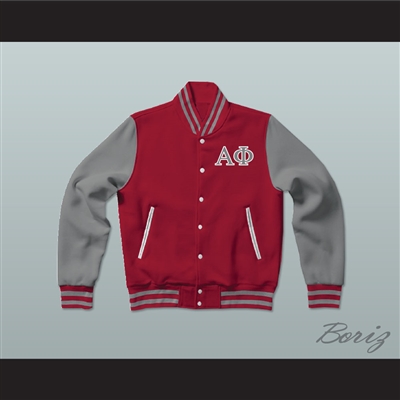 Alpha Phi Sorority Varsity Letterman Jacket-Style Sweatshirt