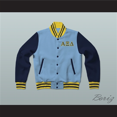 Alpha Xi Delta Sorority Varsity Letterman Jacket-Style Sweatshirt