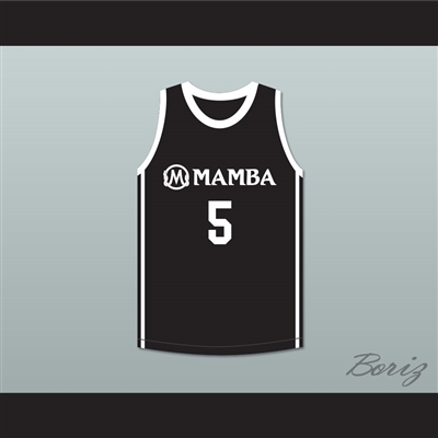 Alyssa 5 Mamba Ballers Black Basketball Jersey Version 2