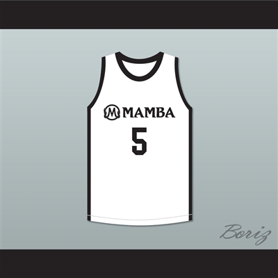 Alyssa 5 Mamba Ballers White Basketball Jersey