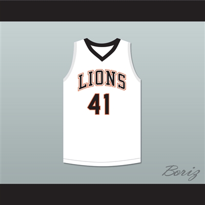 Andre Iguodala 41 Lanphier High School Lions White Basketball Jersey 2