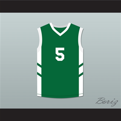 Andre 'Silk' Pool 5 Green Basketball Jersey Dennis Rodman's Big Bang in PyongYang