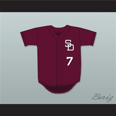 Anthony Rizzo 7 Stoneman Douglas High School Eagles Maroon Baseball Jersey 2