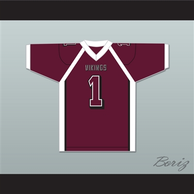 Antonio Brown 1 Miami Norland Senior High School Vikings Maroon Football Jersey