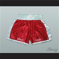 Apollo Creed Red Boxing Shorts All Sizes