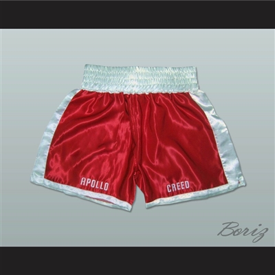 Apollo Creed Red Boxing Shorts All Sizes