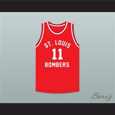 Ariel Maughan 11 St. Louis Bombers Red Basketball Jersey