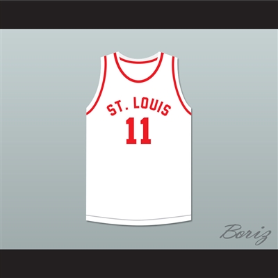 Ariel Maughan 11 St. Louis Bombers White Basketball Jersey