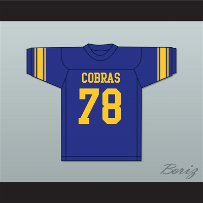 Art Shell 78 Bonds-Wilson High School Cobras Blue Football Jersey 2