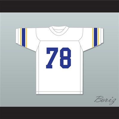 Art Shell 78 Bonds-Wilson High School Cobras White Football Jersey 1