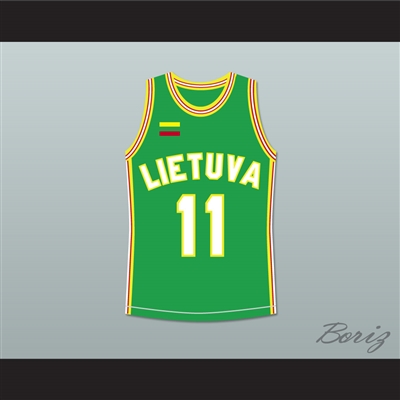 Arvydas Sabonis 11 Lithuania Basketball Jersey