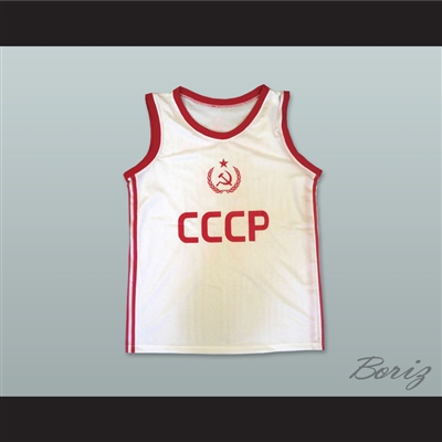 Arvydas Sabonis 11 Soviet Union CCCP Basketball Jersey