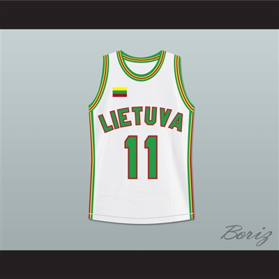 Arvydas Sabonis 11 Lithuania Basketball Jersey