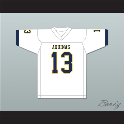 Asante Samuel Jr. 13 St. Thomas Aquinas High School Raiders White Football Jersey 2
