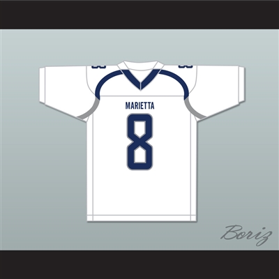 Azeez Ojulari 8 Marietta High School Blue Devils White Football Jersey 1