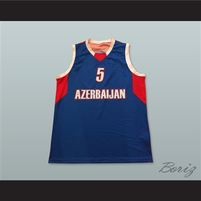 Azerbaijan 5 National Team Basketball Jersey