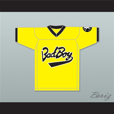 Biggie Smalls 10 Bad Boy Yellow Football Jersey Includes Patch