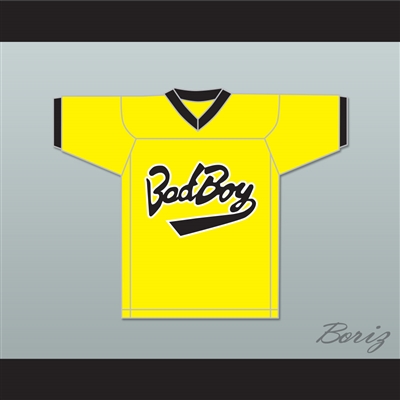 Biggie Smalls 10 Bad Boy Yellow Football Jersey