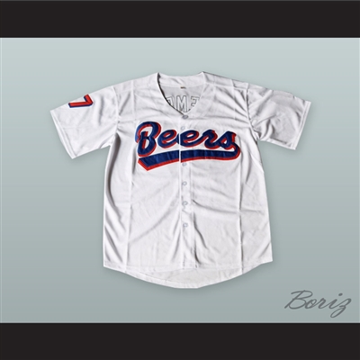 BASEketball Doug Remer 17 Milwaukee Beers Baseball Jersey