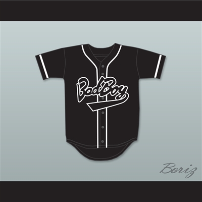 Biggie Smalls 10 Bad Boy Black Baseball Jersey