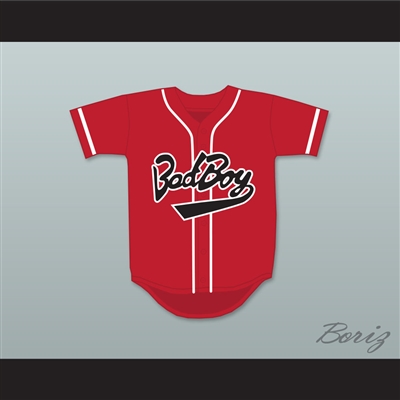 Biggie Smalls 10 Bad Boy Red Baseball Jersey
