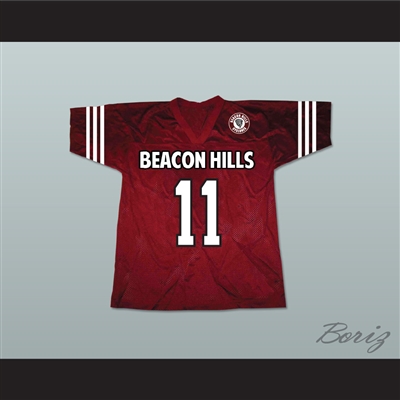 Scott McCall 11 Beacon Hills Cyclones Lacrosse Jersey Teen Wolf Includes Patch