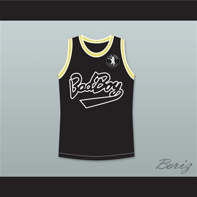 Notorious B.I.G. 97 Bad Boy Black Basketball Jersey with Patch