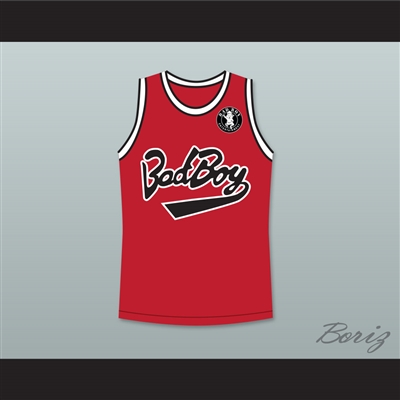 Notorious B.I.G. 97 Bad Boy Red Basketball Jersey with Patch