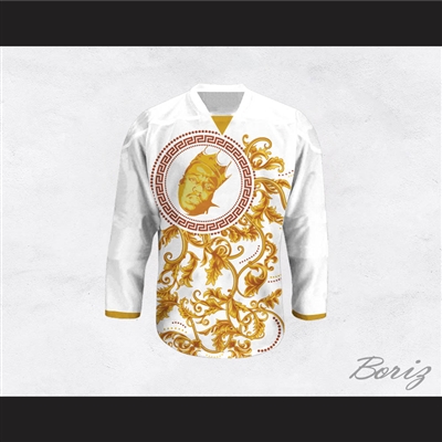 The Notorious B.I.G. Italian Style White Hockey Jersey