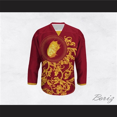 The Notorious B.I.G. Italian Style Red Hockey Jersey