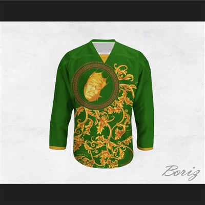 The Notorious B.I.G. Italian Style Green Hockey Jersey