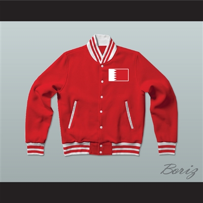 Bahrain Varsity Letterman Jacket-Style Sweatshirt