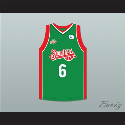 Kristaps Porzingis 6 Baloncesto Sevilla Green Basketball Jersey