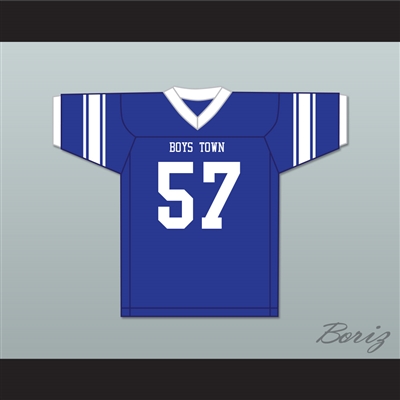 Shaquil Barrett 57 Boys Town High School Cowboys Blue Football Jersey 3