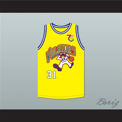 Brent Barry 31 Violators Basketball Jersey 7th Annual Rock N' Jock B-Ball Jam 1997
