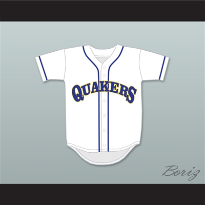 Barry Goldberg 12 William Penn Academy Quakers White Baseball Jersey