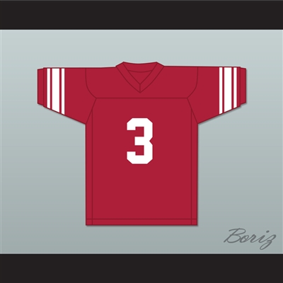 Barry Sanders 3 Wichita North High School Redskins Red Football Jersey 1