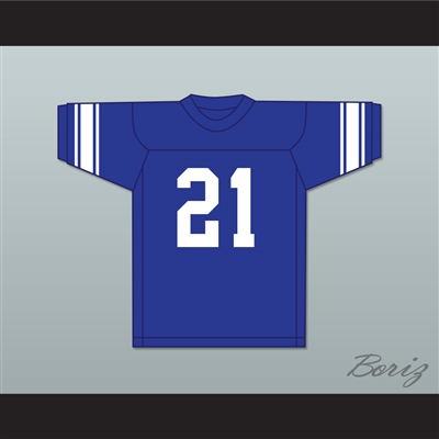 Bart Starr 21 Sidney Lanier High School Poets Blue Football Jersey 1