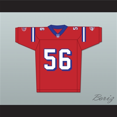 Jon Favreau Daniel Bateman 56 Washington Sentinels Home Football Jersey The Replacements Includes League Patch