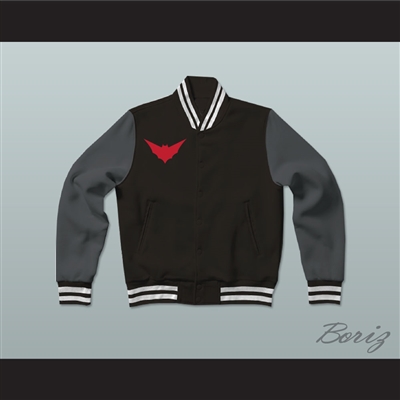 Batwoman Gotham Knights High School Varsity Letterman Jacket-Style Sweatshirt