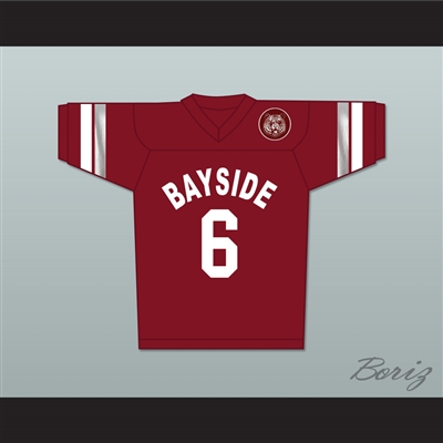 AC Slater 6 Bayside Tigers High School Football Jersey Includes Tiger Patch