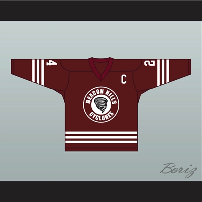 Stiles Stilinski 24 Beacon Hills Cyclones Hockey Jersey Teen Wolf TV Series